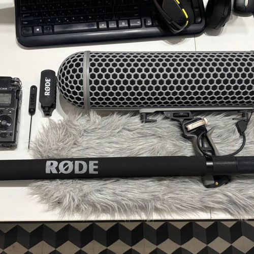 Rode Boom Kit like new with 3m Boompole, Blimp MkII and TASCAM DR-100MKII
