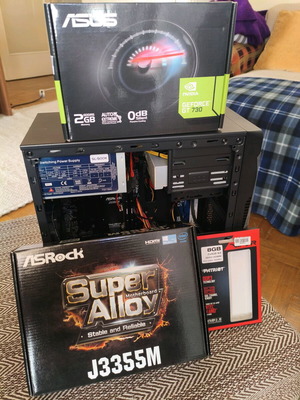 Desktop PC με Intel Celeron J3355, 8GB RAM, 512GB SSD, DVD και Windows 10 καινούργιο