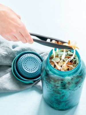 Tupperware Μούλτι Στόρερ 3L καινούργιο, με φίλτρο, πετρόλ χρώμα
