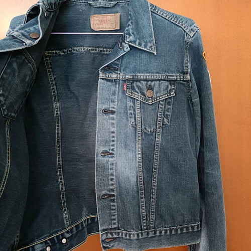 Vintage Levi's jacket used, women's blue size L