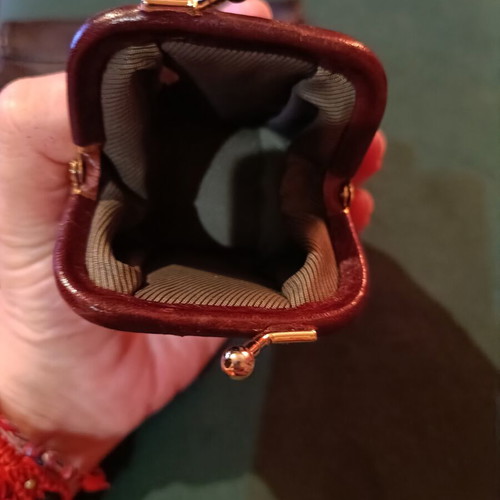 Alexi Andriotti leather bag with zipper and Lavor leather wallet gift like new