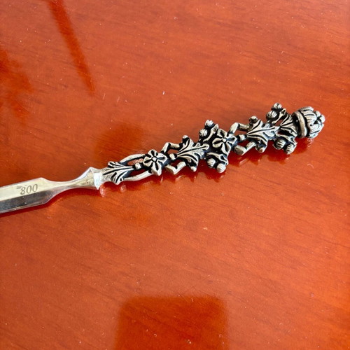 Silver Letter Opener 800 New With Ornate Handle
