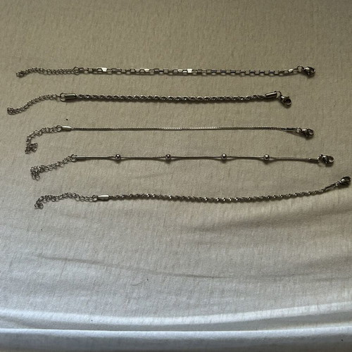 Fashion jewellery set with 5 bracelets, necklace, earrings and watch new, multicolor