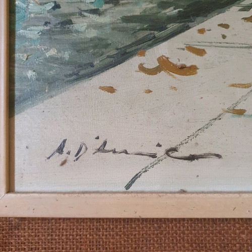 Painting used with frame 90 x 69