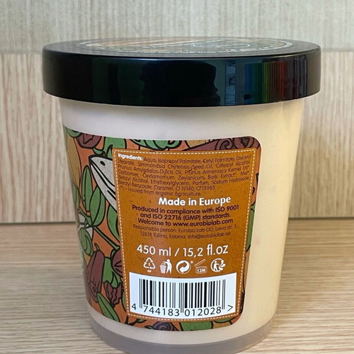 Organic Shop Almond & Honey Body Mousse new 450ml with almond and honey scent