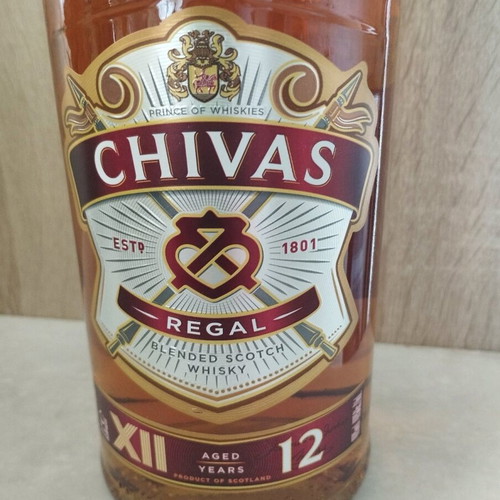 Chivas Regal 12 Years Old 1L New Vintage Label Bottle
