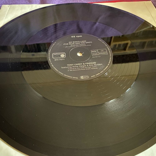 Tony Carey And Friends No Man’s Land 12” used single featuring Eric Burdon