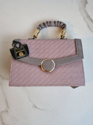 Magnifique pink/grey handbag new with tags
