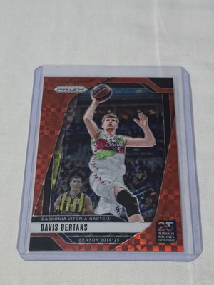Davis Bertans Red Prizm Euroleague 2024-2025 card like new