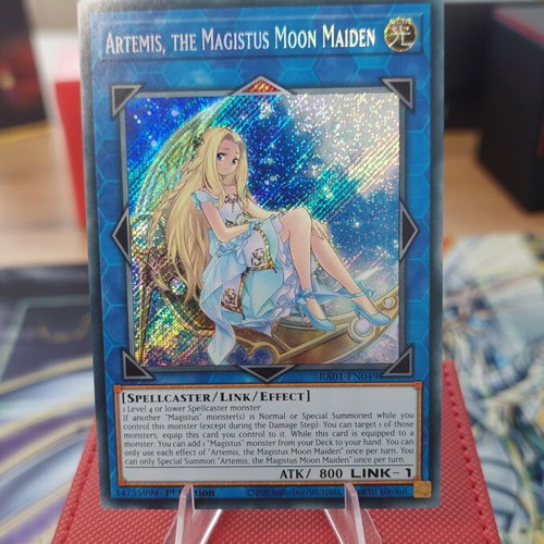 Artemis, the Magistus Moon Maiden Secret Rare Yu-Gi-Oh! card