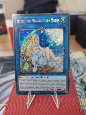 Artemis, the Magistus Moon Maiden Secret Rare Yu-Gi-Oh! card