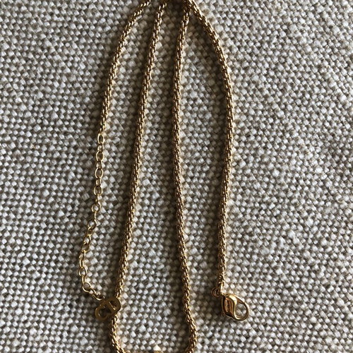 Christian Dior necklace like new vintage gold-plated with heart design