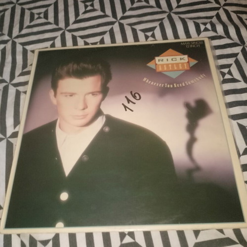 Rick Astley Whenever You Need Somebody 1987 Maxi-Single 12" Vinyl