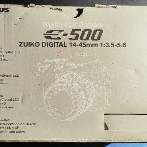 Olympus E-500 SLR Digital Camera 8.0 MPixel with Zuiko 14-45 Lens Like New