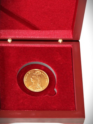 Double English Sovereign 24K Gold Plated Coin New