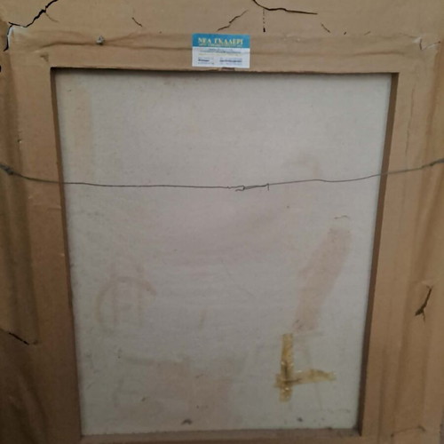 Oil painting used with golden frame