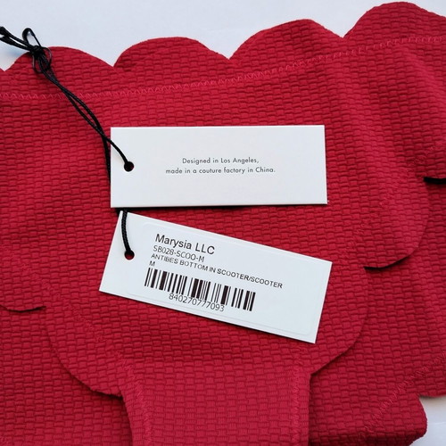 Marysia Antibes Bikini Bottom New Red Size M