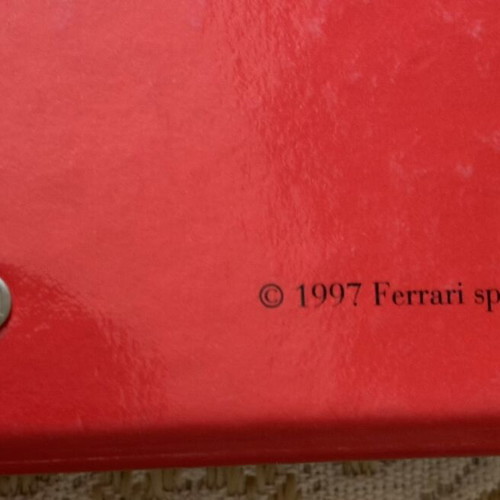 Ferrari Schumacher folder used, official licensed product