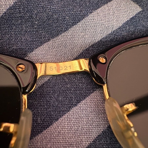 Ray-Ban sunglasses used, black and gold