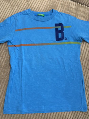 Benetton tshirt boy 5 years used, size 110 cm