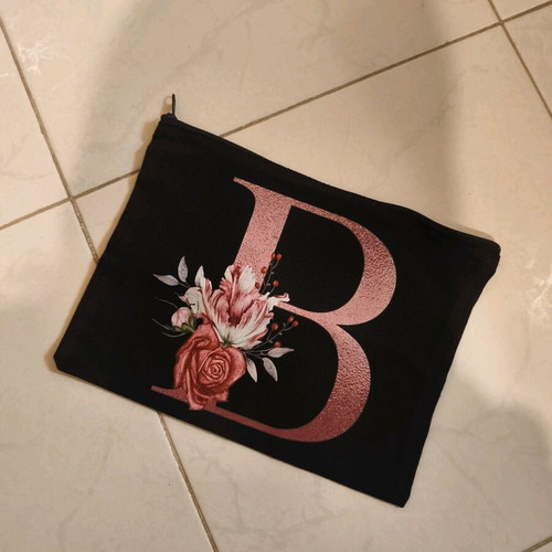Toiletry bag-wallet new, black and pink