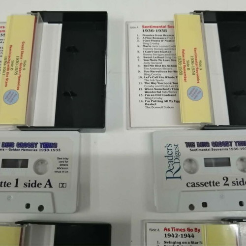 The Bing Crosby Years cassette set like new, classical music