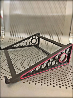 Laptop Stand with 3D Printed Hexa-Hex Design New