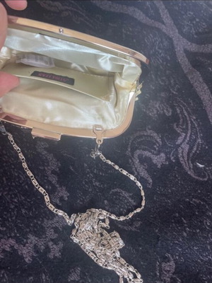 Evening shoulder bag new, gold