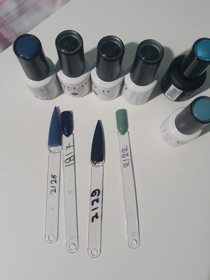Set of 6 Gelitup Lalloo gel nail polishes like new