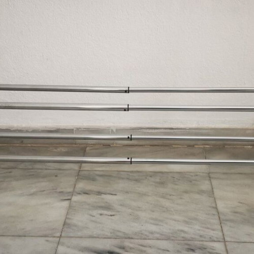 Expandable shoe rack two-tier silver, like new