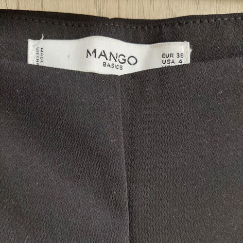 Mango black suit pants new, straight fit, size S