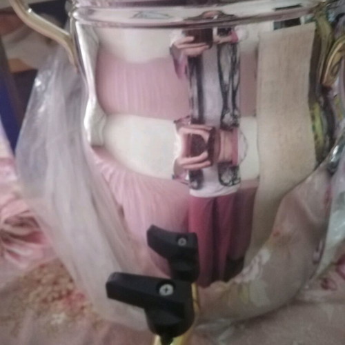 Vintage stainless steel oil container unused, 5 liters