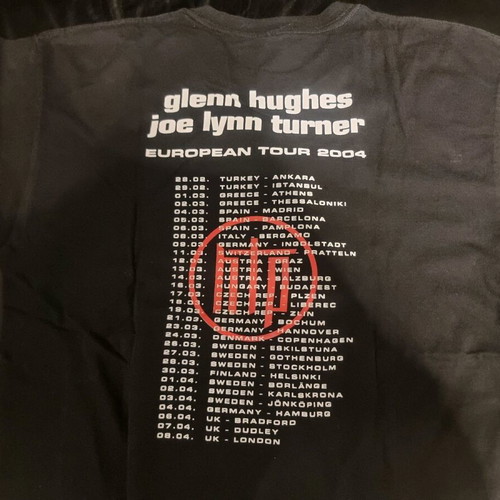 Hughes Turner Project T-shirt used, size Large, black