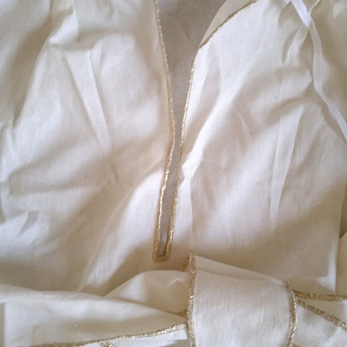Handmade children's ancient Greek angel costume like new, beige poplin