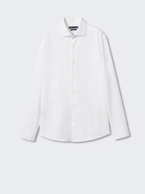 Πουκάμισο κοστουμιού slim fit βαμβάκι λευκό μέγεθος XL καινούργιο