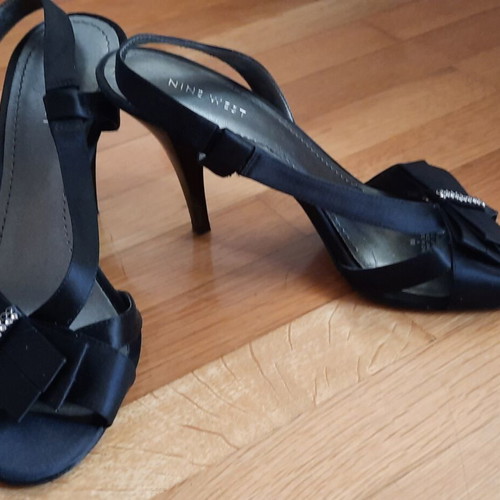 Nine West slingback sandals size 39, black, like new