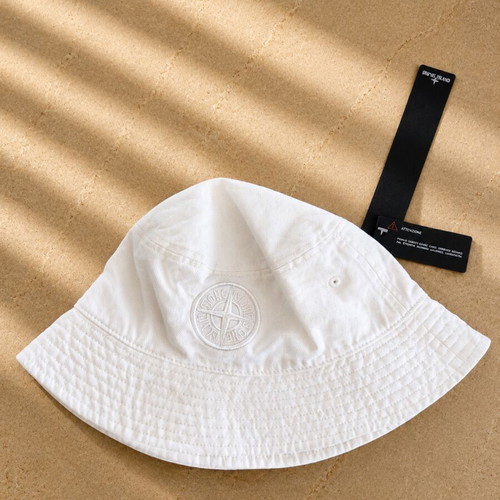 Stone Island bucket hat white, new