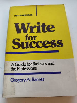 Write for Success βιβλίο μεταχειρισμένο, αγγλική γλώσσα