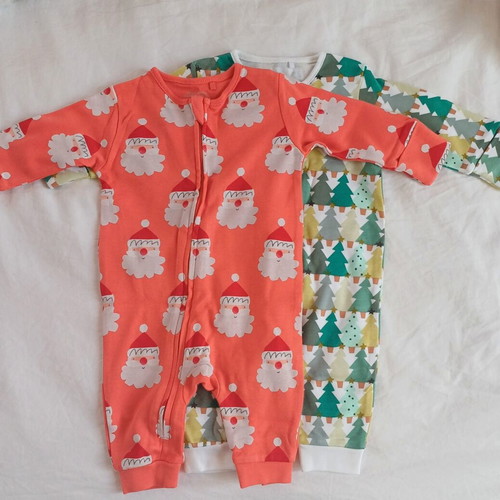 Next Xmas sleepsuits, size up to 3 months