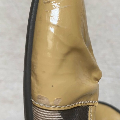 Burberry ballet flats used size 38 beige with fabric case