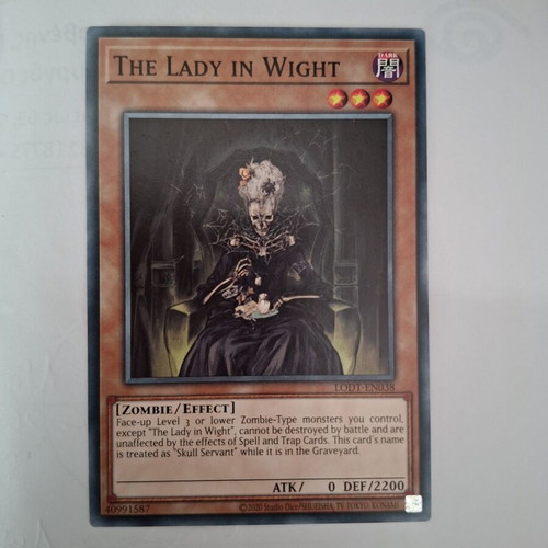 Yu-Gi-Oh! card The Lady in Wight like new