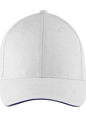 Шапка Тзокей Sol’s Buffalo White/Navy 100% Плътен Памук Нова
