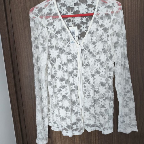 Blouse Marks & Spencer new, white, sizes M and L