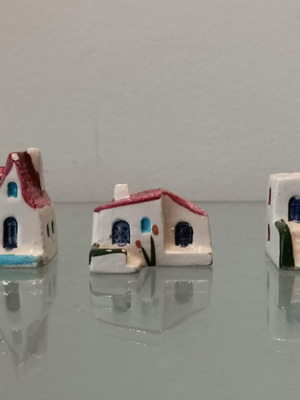 Handmade ceramic souvenirs used, pack of 3, vintage