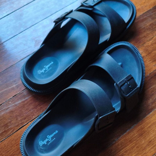Pepe Jeans Bio M Double Kansas men's sandals, black, size 44/45