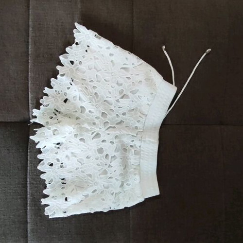 Celestino white shorts like new, lace small