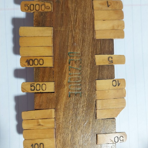 Bezique score counter like new vintage card game accessory