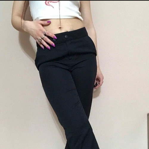 Black slim trousers Small like new