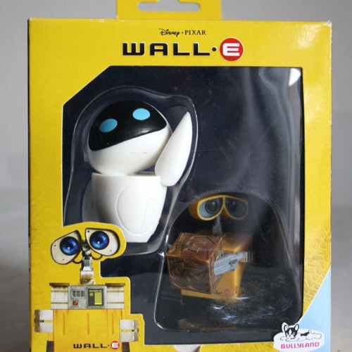 Wall E & Eve Robot Set Figures Bullyland Handpainted Disney New