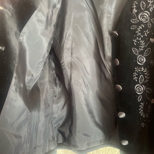 Velvet black jacket Laura Ashley new, classic piece